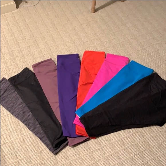 9 pair Lululemon Wunder Under Cropped Bundle